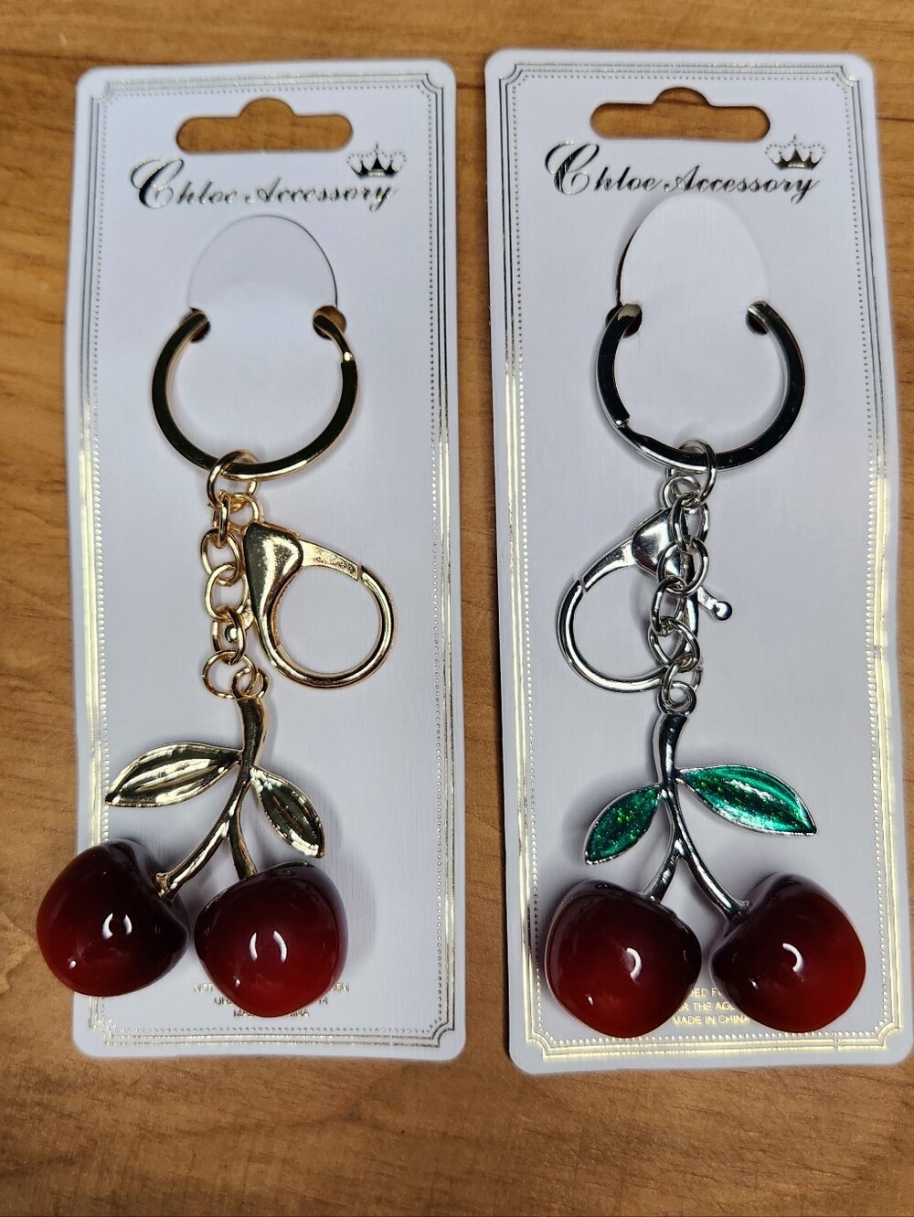 Cherry Bag Charm/Keychain NEW 🦋Choose One,Silver Or Gold Tone🦋Price Is For 1🦋